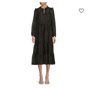 Black Polka Dot Women's Dress size 10